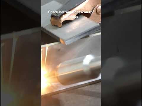 First try with laser welder #laserwelder #laser