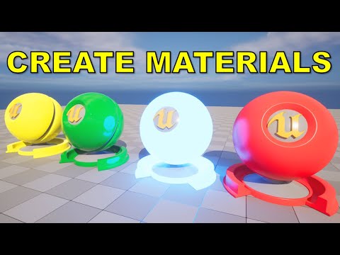 Unreal Engine 5 Tutorial - How To Create Materials ( in 6 Minutes )