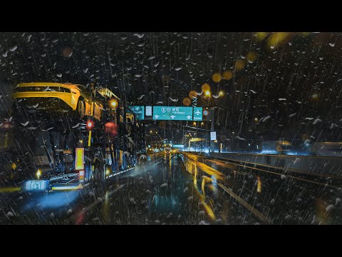 ☔️Driving on a highway in #HeavyRain😴for sleep,work,study