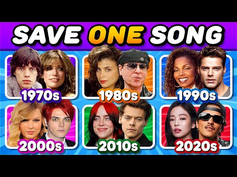 1970s vs 1980s vs 1990s vs 2000s vs 2010s vs 2020s 🤩 Epic 6 Decades Battle | Save One Song #3
