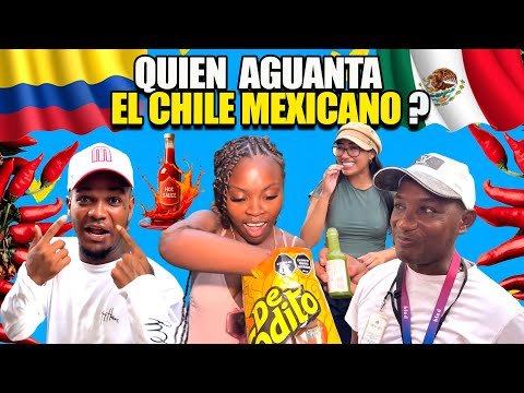 COLOMBIANS try MEXICAN HOT SAUCES
