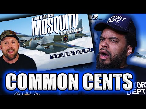 Fat Electrician- DH-98 Mosquito Wooden Plane- BIG BITE- AMERICAN REACTS