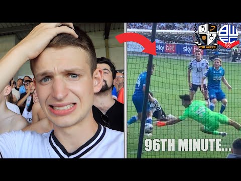 My Brother SAVES Bolton after 2 Red Cards vs Port Vale