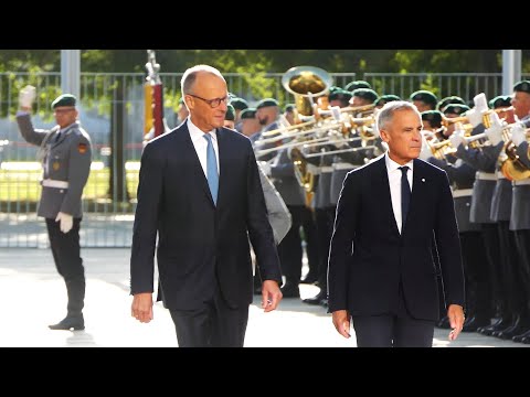 Military honours for Canada's Prime Minister Mark Carney