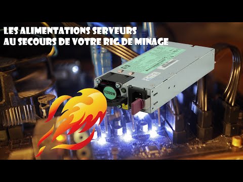Les Alimentations Serveurs à la rescousse pour son RIG de Minage de Crypto