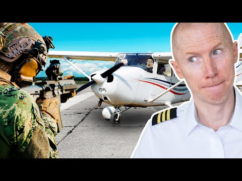 Civilian Pilot Lands at Military Base | ATC vs Pilot