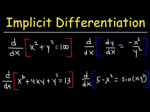 Implicit Differentiation