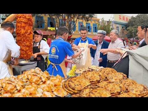 Xinjiang Kashgar Uyghur cuisine, Uighur samosa 、Naan oven lamb、Pilaf and  Naan