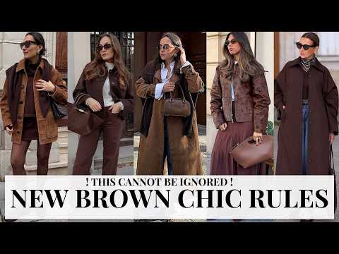 7 NEW BROWN RULES THAT CAN'T BE IGNORED. ONLY AN ACTUAL CHOICE FOR A CHIC STYLE.