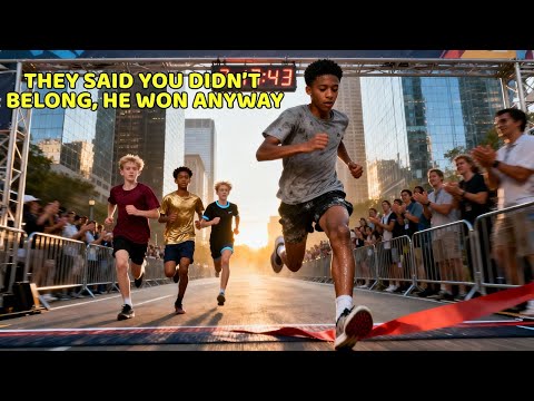 Black Boy Mocked at Marathon Start “This Isn’t for You” — His Finish Time Stuns Stadium Crowd Gasps