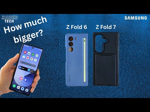 Samsung Galaxy Z Fold 7 vs Z Fold 6 Size Comparison