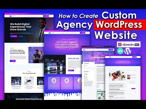 Build a Modern Creative Agency Website with Elementor Pro & ACF