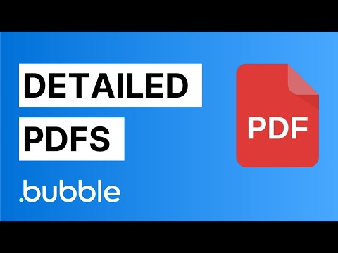 Create a Detailed PDF in Bubble.io (tutorial)