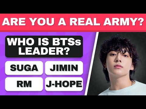 BTS QUIZ: ARE YOU A REAL ARMY? 🪖 | KPOP GAME 2024