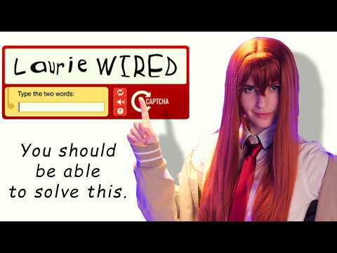 kurisu makise roasts your CAPTCHA system
