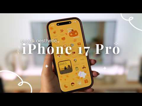 iPhone 17 Pro Aesthetic Unboxing + Accessories + Customization ☁️✨
