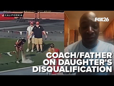 Father and coach talks about track star's disqualification and invitation to Nike event