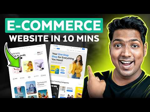 How to Make an E-Commerce Website in 10 Minutes | 2025 (Simple & Easy)