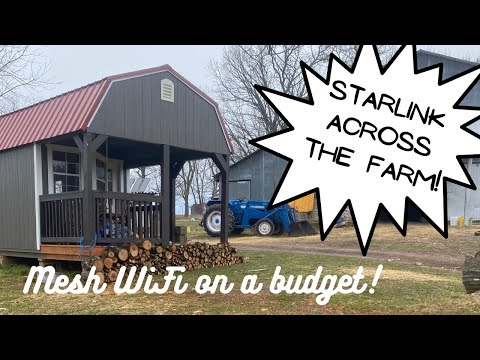 How we share our Starlink Internet across our farm with Mesh Wifi, on the cheap!