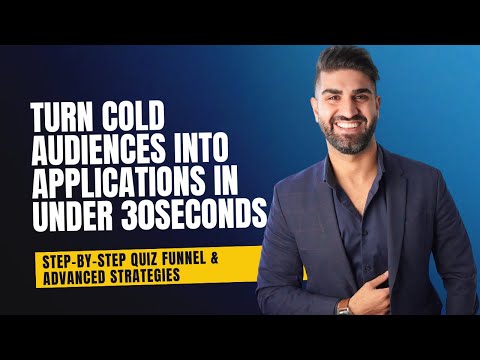 Turn Cold Audiences Into Applications In Under 30 Seconds
