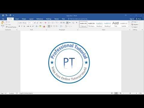 Create and Make Logo in MS Word