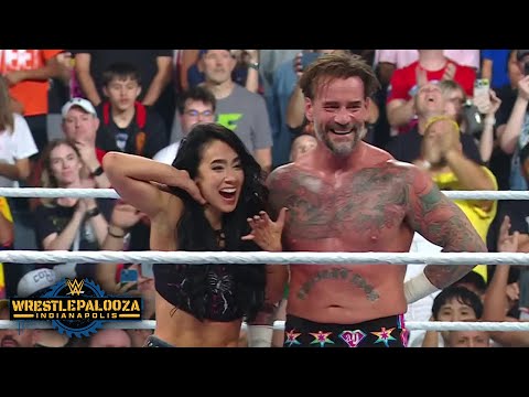 CM Punk & AJ Lee defeat Seth Rollins & Becky Lynch at Wrestlepalooza | Full Match Highlights