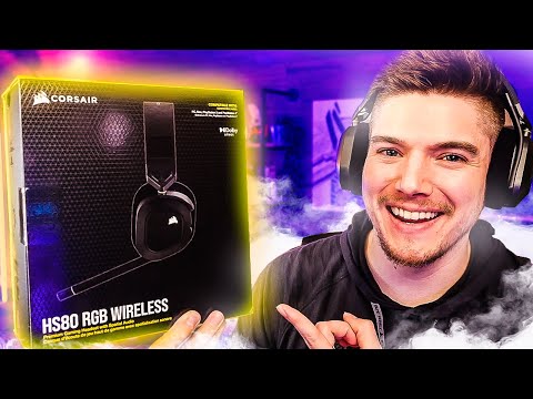 The NEW Corsair HS80 Wireless Headset is SUPER Impressive!