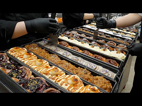 These are the best cinnamon rolls! Authentic American style! cinnamon roll / korean street food