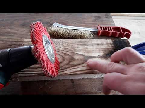 Брашировка дерева(состаривание)