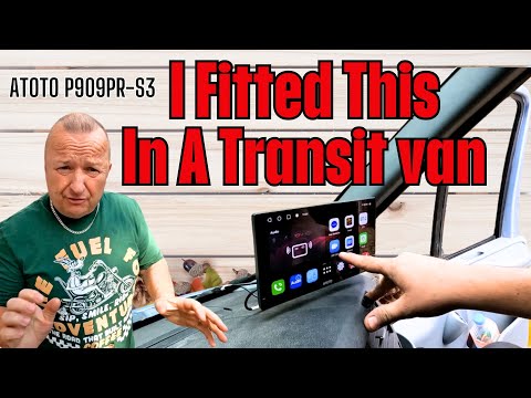 Atoto P909Pr S3 Carplay Or Android On Dash Navigator Unit In A Transit Van