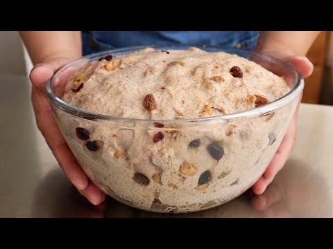 沒有糖、油、牛奶，如何做柔軟蓬鬆的全麥麵包❓添加0.5%的檸檬汁、加入一小塊麵團，結果驚人的好❗️好吃簡單又實惠！實用的家庭麵包食譜【阿栗食譜411】