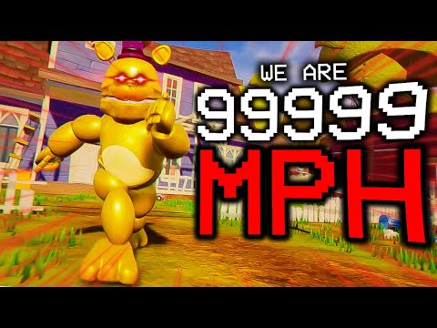 FNAF but im FASTER than Fredbear in Hello Neighbor