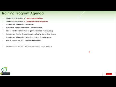 Transformer Differential Protection Course Introduction&amp;Agenda