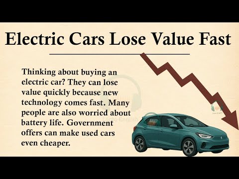 Why Electric Cars Lose Value Faster || 🚗Learn English Through Story Level 3 || Graded Reader 🎧