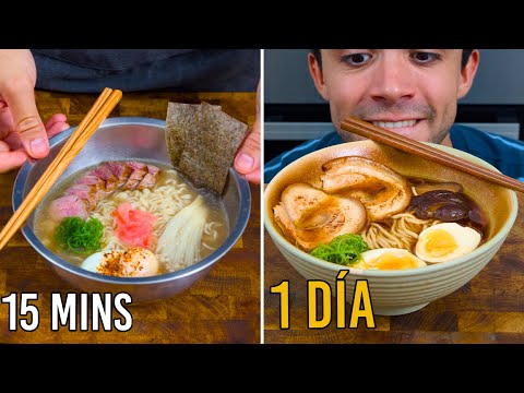 I make RAMEN in 15 minutes, in 1 hour and in 1 day