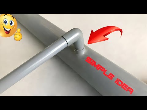 This Is How You Can Easily Create A Branch Of PVC Pipe From The Main Road