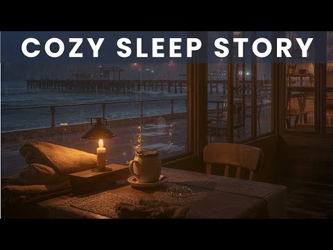 WINTER WAVES AT THE CLOSED BOARDWALK 🌧 Cozy Sleep Story for Adults