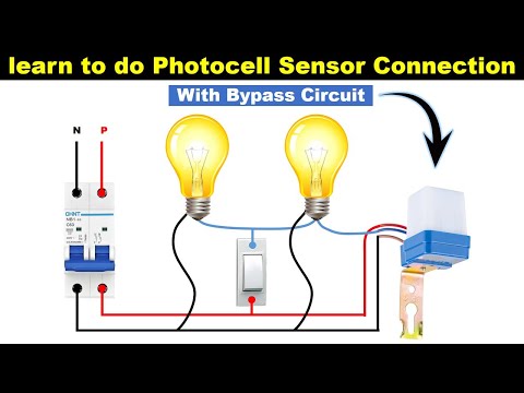 Automictic Day & Night Sensor Connection for Street Light @The Electrical Guy