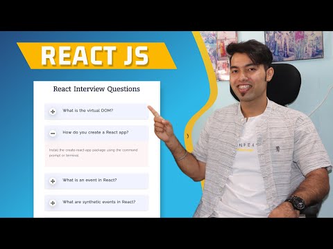 🔴 Create Accordion using React JS in Hindi