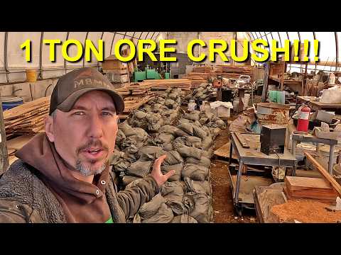 1 Ton Ore Crush!! Running 1 Ton Hardrock Gold Ore to Find the Value, Episode 12 Season 3