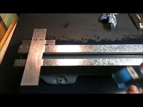 Myford 7x7   bed   flats scraping and measurement