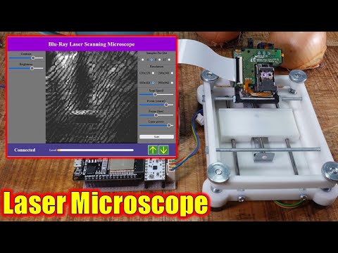 DIY Laser Scanning Microscope from Blu-ray Player #3: Increasing the Resolution