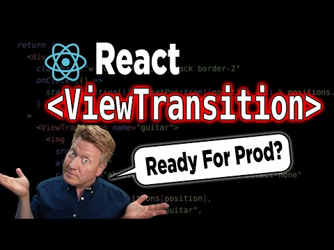 Reacts New ViewTransition Component Is A Little Flakey