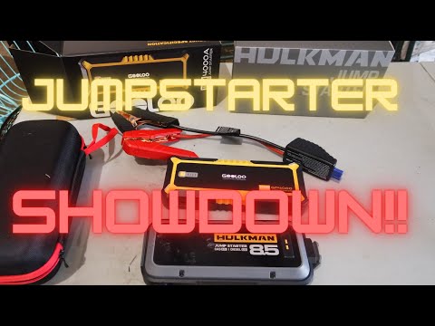 Hulkman Alpha85 2000 vs Gooloo GP4000 Jump Starter Showdown