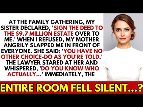 AT THE FAMILY GATHERING, MY SISTER TRIED TO SEIZE MY INHERITANCE — THEN THE LAWYER SAID…