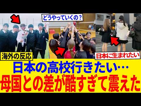 【海外の反応】日本の高校が羨ましすぎて震える…日本の高校生の“当たり前”が世界では一生の夢だった