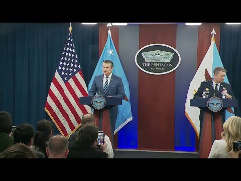 Defense Secretary Pete Hegseth holds Pentagon briefing