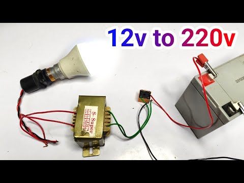 012 ट्रांसफार्मर से इनवर्टर कैसे बनाएं || inverter 12v to 220v kaise banaye || how to make inverter