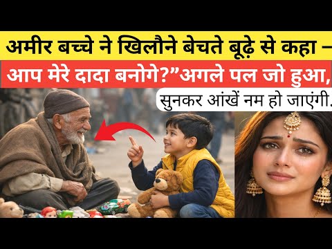 अमीर बच्चे ने खिलौने बेचते बूढ़े से कहा –आप मेरे दादा बनोगे?अगले पल जो हुआ, सुनकर आंखें नम हो जाएंगी