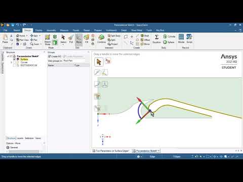 ANSYS SpaceClaim 2021 Create Angle Parameter